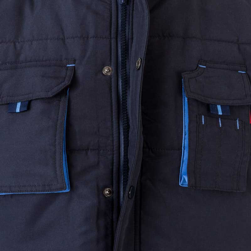 Chaleco de trabajo acolchado azul Navy bicolor- Velilla 205902