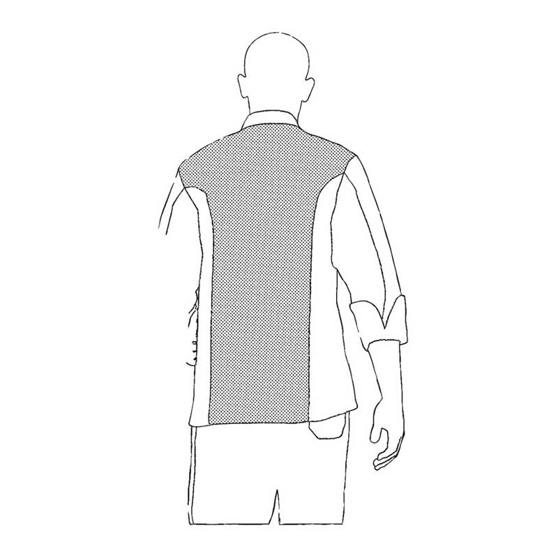 Chaqueta cocinero combinada gris y negra Fang Convoy - Egochef 2045016C