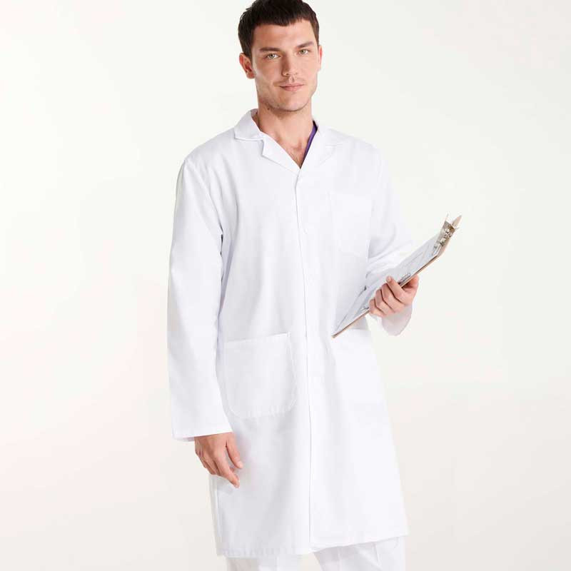 Bata médica blanca unisex Vaccine - Roly 9094