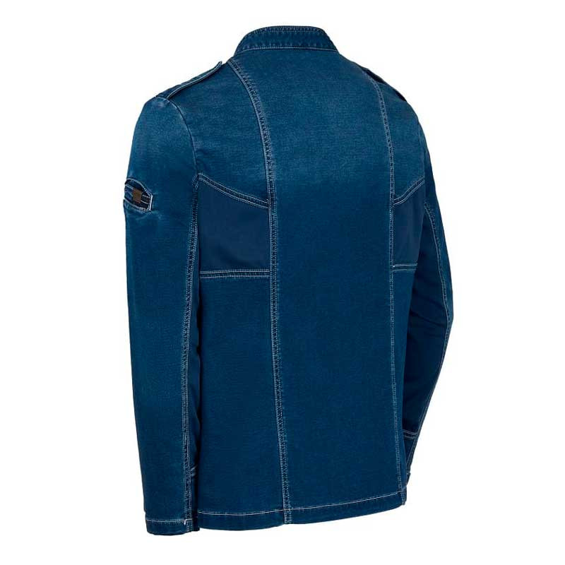 Chaquetilla cocinero en punto Denim Slim Fit - Monza 4130