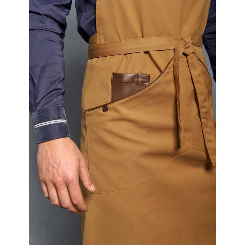 Delantal peto bolsillo con cremallera - Monza 1414