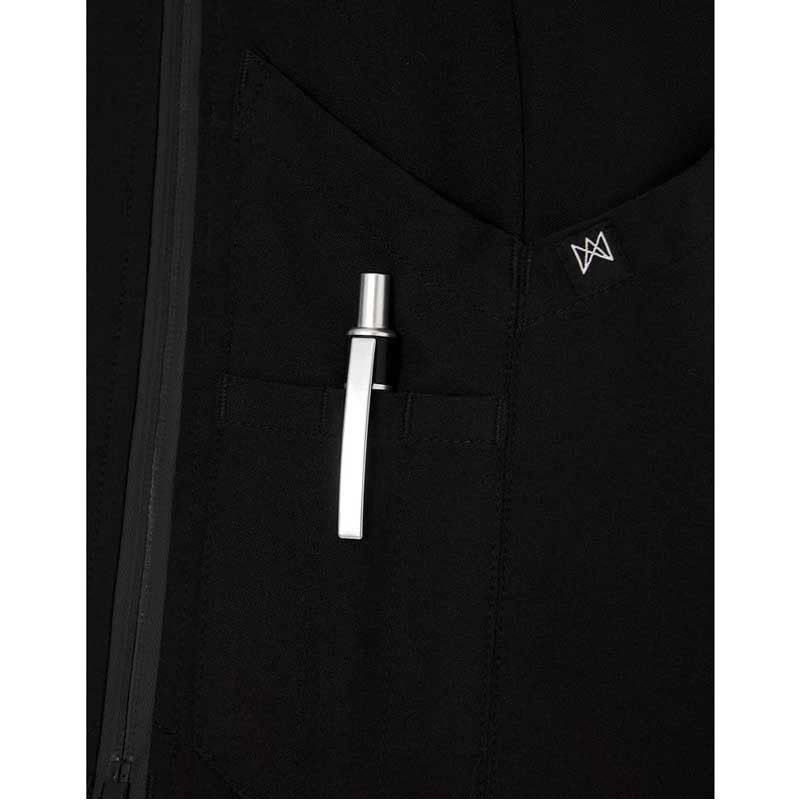 Chaleco de camarera con cremallera Slim Fit - Monza 4028