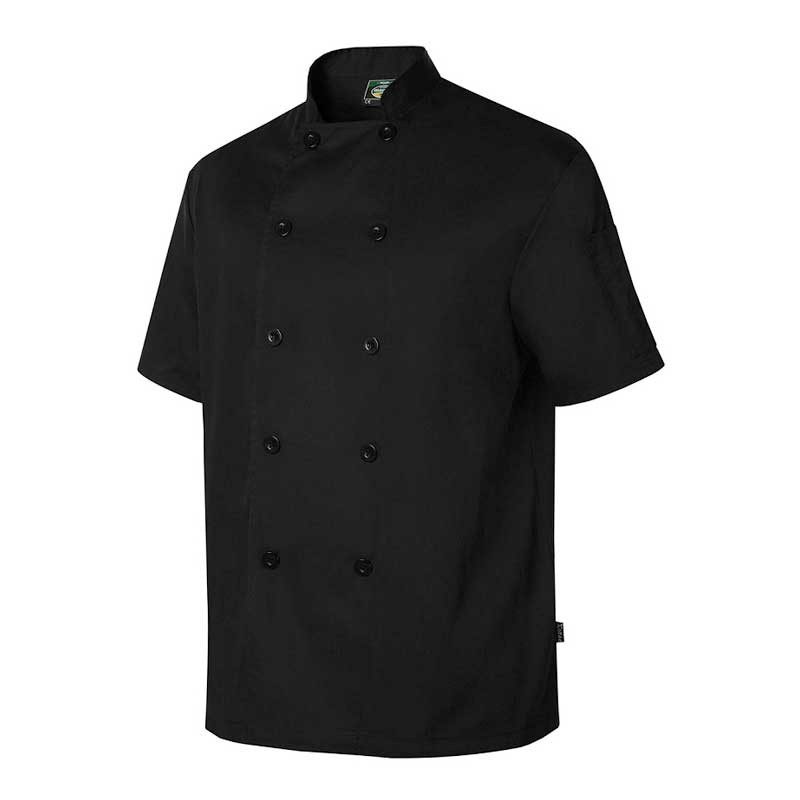 Chaquetilla negra unisex manga corta Confort Fit - Monza 4117