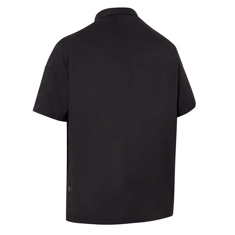 Chaquetilla negra unisex manga corta Confort Fit - Monza 4117