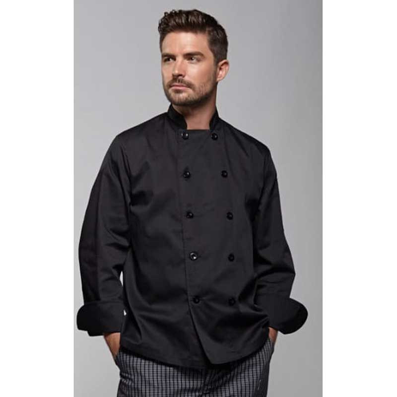 Chaquetilla negra unisex manga larga Confort Fit - Monza 4116