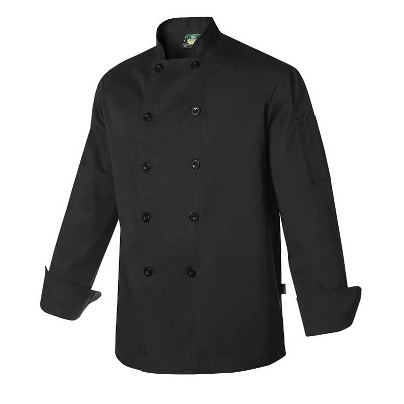 Chaquetilla negra unisex manga larga Confort Fit - Monza 4116
