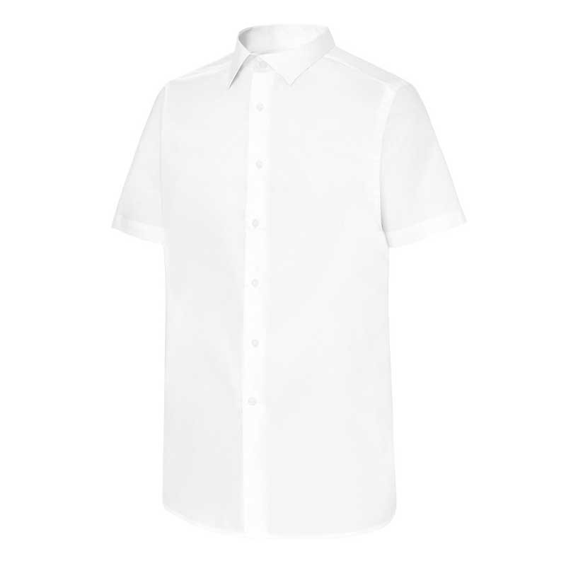Camisa hostelería manga corta cuello italiano Slim Fit - Monza 2142
