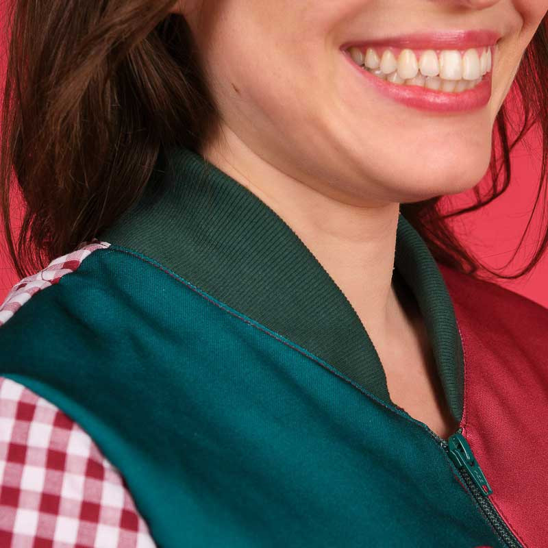 Bata maestra granate Monstruo de la Galleta - Lacla 52305672