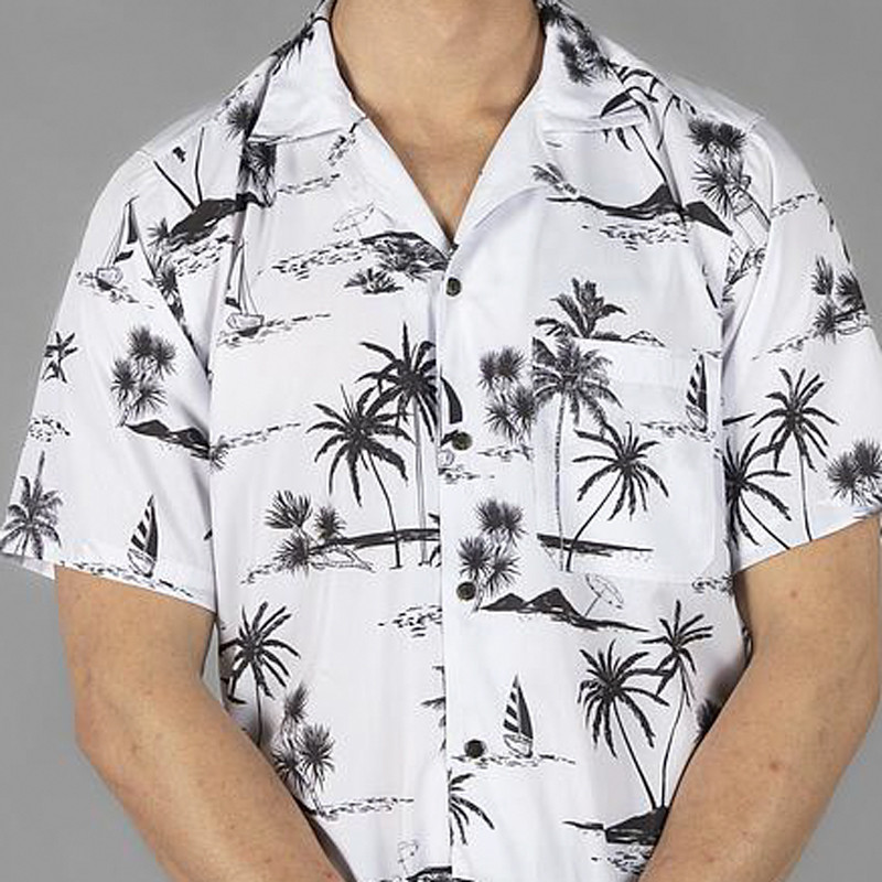 Camisa de camarero Hawaiana Coconut - Gary's