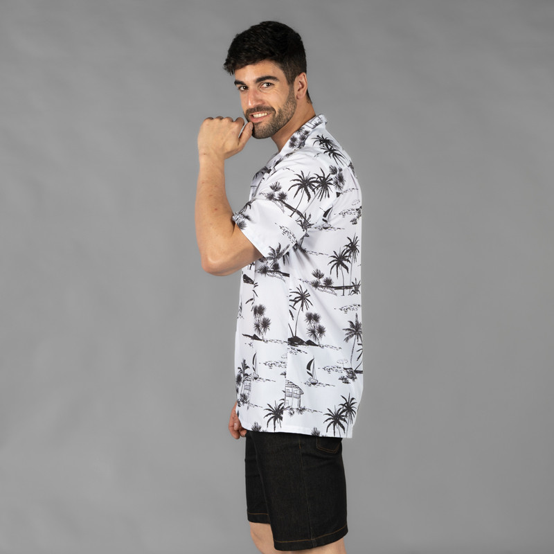 Camisa de camarero Hawaiana Coconut - Gary's