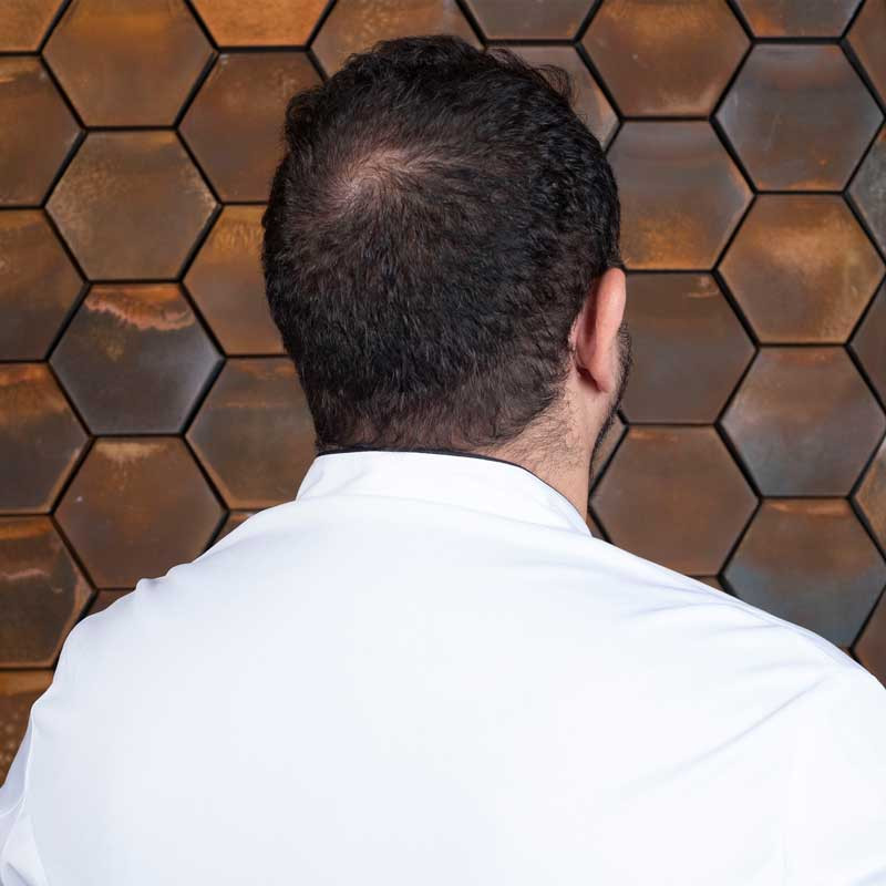 Chaqueta chef Icaro blanca con vivo negro - Gastrochef