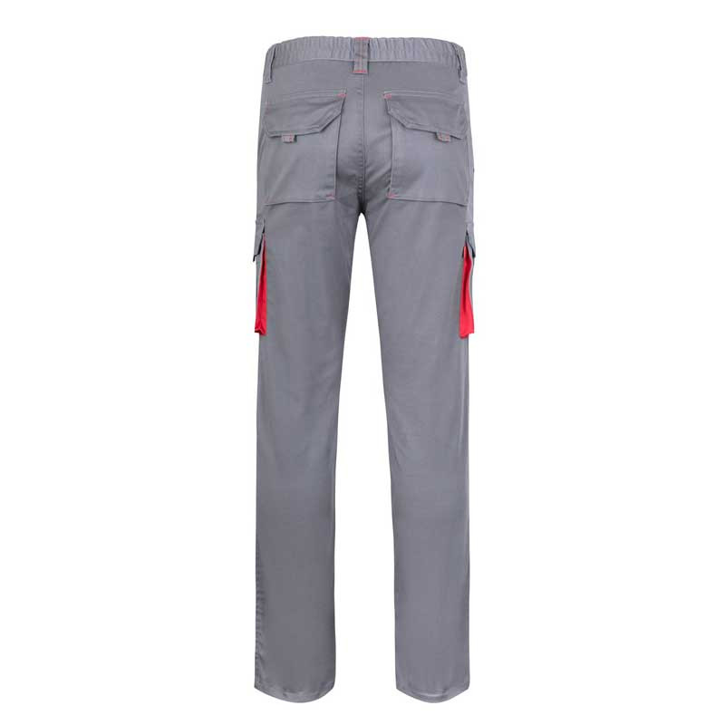 Pantalón de trabajo tejido Stretch bicolor gris - Velilla 103024S