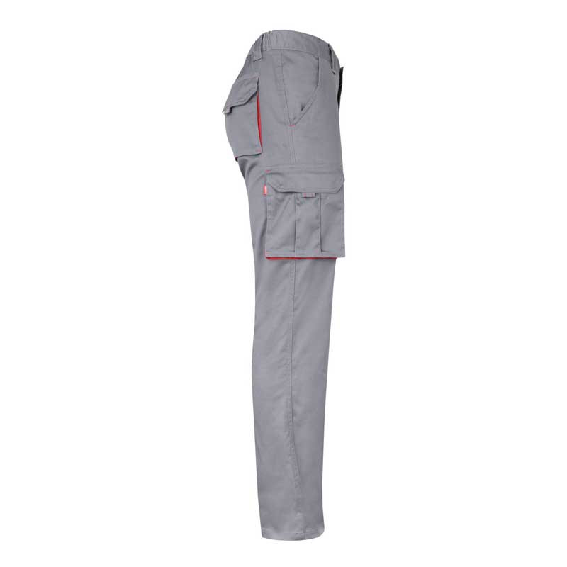 Pantalón de trabajo tejido Stretch bicolor gris - Velilla 103024S
