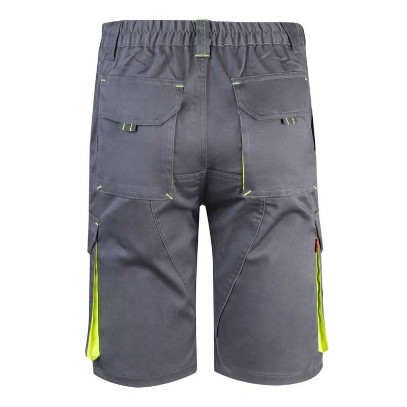 Bermuda stretch gris bicolor flúor- Velilla 103010S