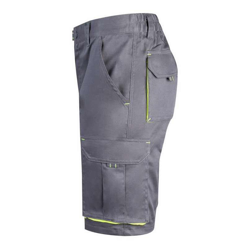 Bermuda stretch gris bicolor flúor- Velilla 103010S