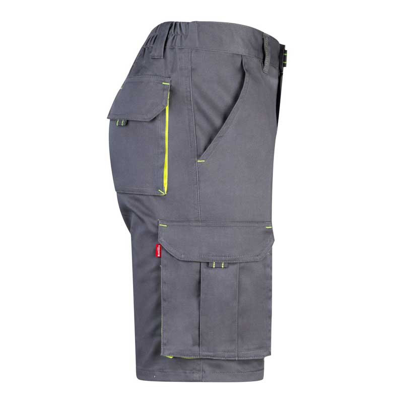 Bermuda stretch gris bicolor flúor- Velilla 103010S