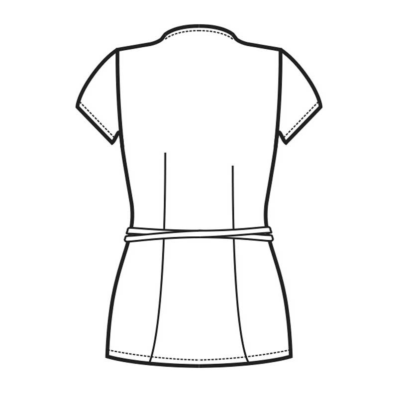 Kimono laboral de mujer Tonga blanco - Isacco 006050