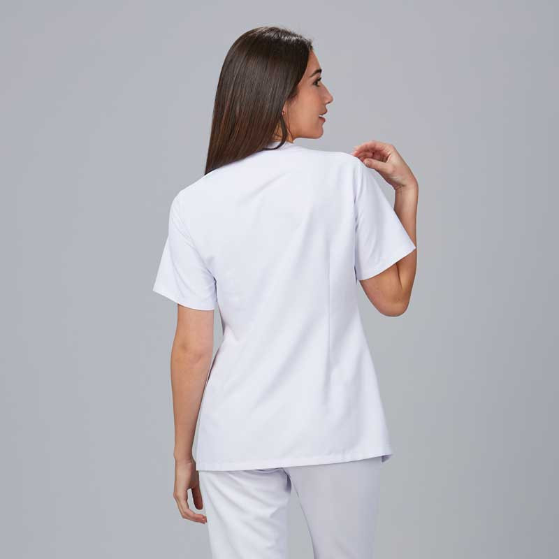 Casaca laboral mujer microfibra blanca Elba - Gary's 652200
