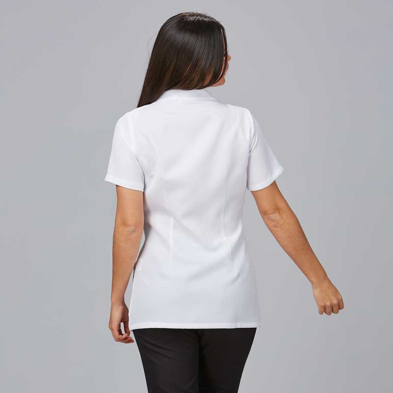 Casaca laboral de mujer Adelfa blanca con corchetes Gary's - 634700