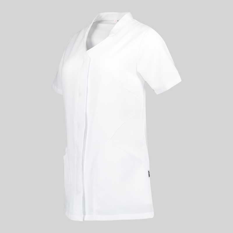 Casaca laboral de mujer Adelfa blanca con corchetes Gary's - 634700