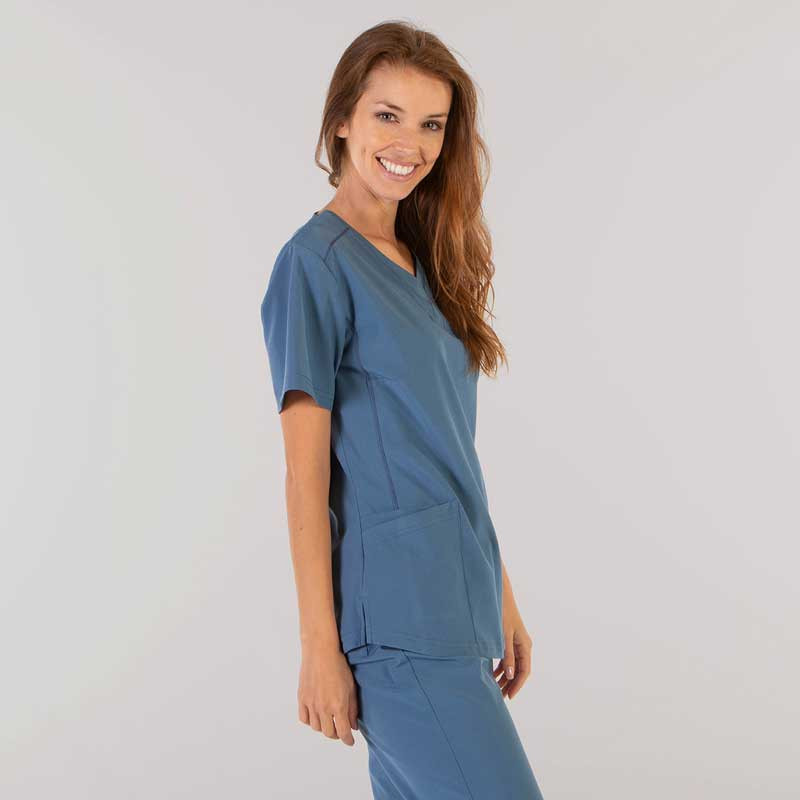 Camisola de mujer azul grisáceo microfibra 360 Rosalía - Gary's