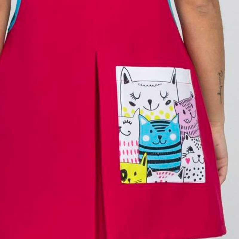 Pichi maestra fucsia Gatitos - Magasa