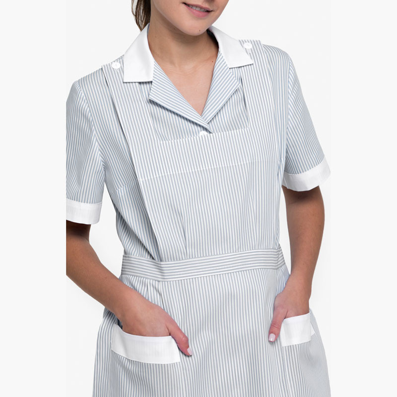 Conjunto servicio doméstico raya gris Hellin Creyconfe - Envío 24 / 48 horas