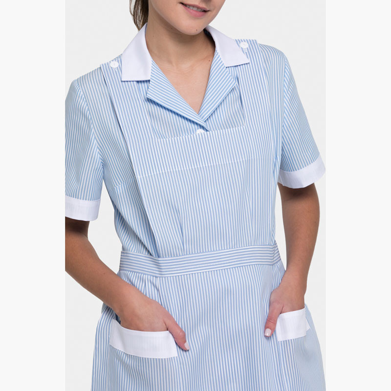 Conjunto servicio raya azul celeste Hellin Creyconfe - Envío 24 / 48 horas