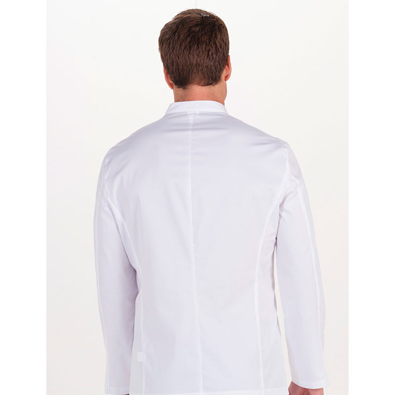 Chaqueta farmacia hombre sarga elástica contrastes lila - Dyneke 8014896