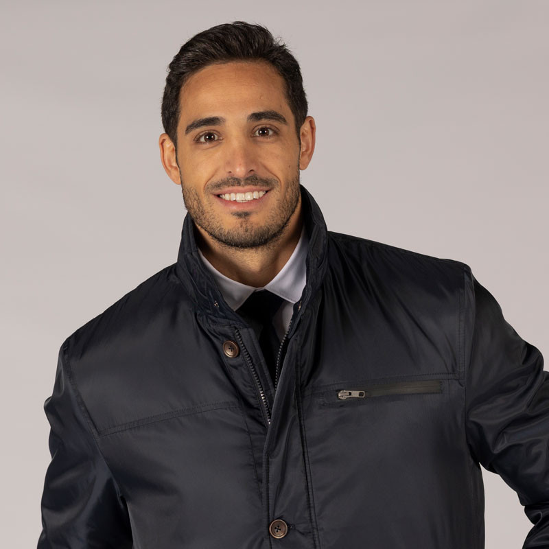 Parka hombre forrada azul marino - Gary's 800029