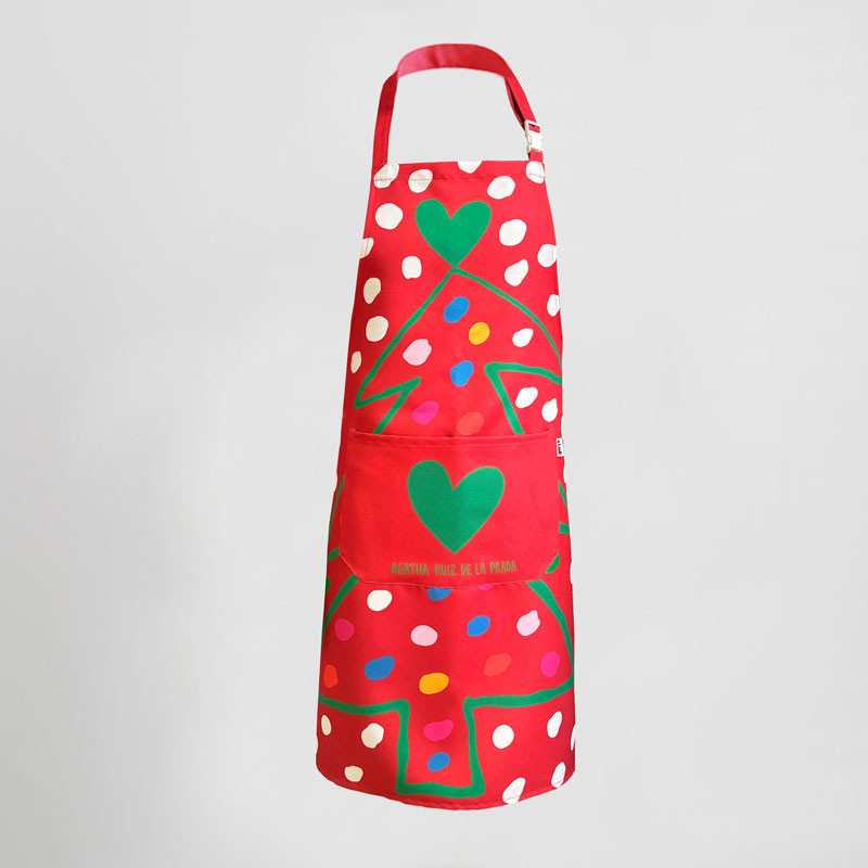 Delantal Navidad rojo Agatha Ruiz de la Prada