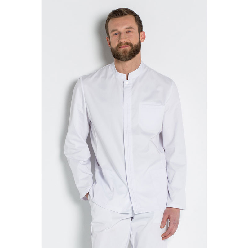 Chaqueta caballero blanca cuello mao - Dyneke 8514700
