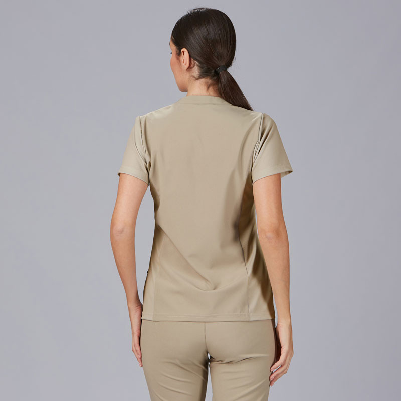Camisola beige manga tejido Canalé Rosell- Gary's 600064