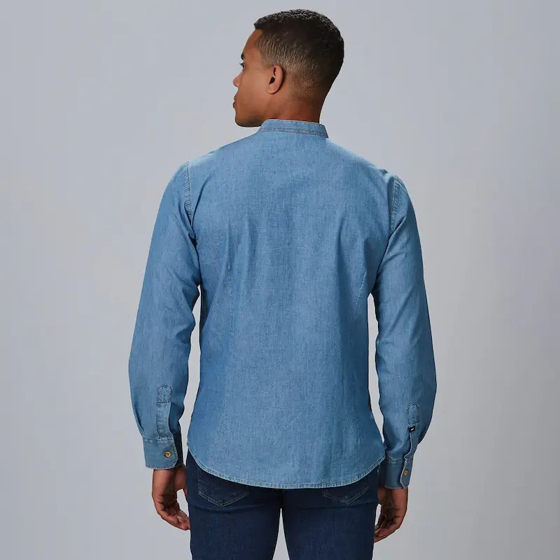 Original camisa tejana para camarero Slim Fit Romeo